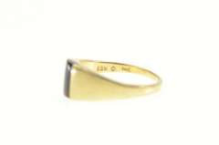 14K Yellow Gold Kabana Black Onyx Inlay Graduated Child's Ring