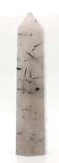 Tourmalinated Quartz Wand Obelisk Point