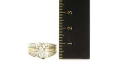 14K Yellow Gold 0.83 Ctw Marquise Diamond Engagement Ring