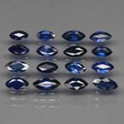 Heated only! 3.26ct marquise cut Sapphire set