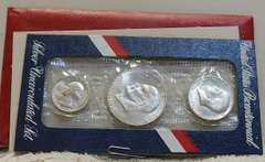 1976 Silver 3 pc Unc BiCen Set GEM