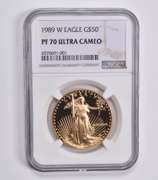 PF70 UCAM 1989-W $50 American Gold Eagle 1 Oz. .999 Fine Gold NGC