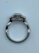 CERTIFIED NEIL LANE 14K WHITE GOLD AND DIAMOND RING