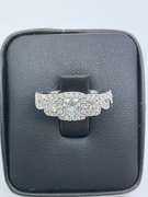 CERTIFIED NEIL LANE 14K WHITE GOLD AND DIAMOND RING