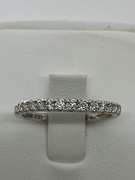 14K WHITE GOLD AND DIAMOND BAND