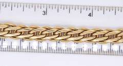 Wonderful Italian Yellow Gold Woven Necklace