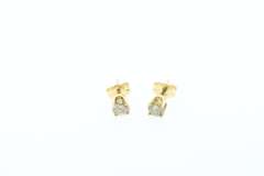 Wonderful Sole Diamond 14k Gold Earrings