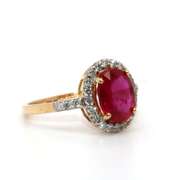 Stunning Ruby and Diamond 14kt Ring