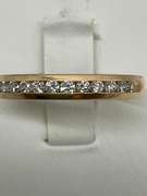 14K YELLOW GOLD DIAMOND BAND