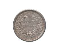 1843 Seated Liberty Dime