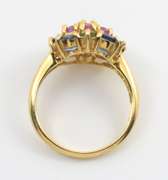 Four Colors of Sapphires Flower Rong