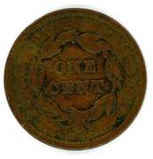 1842 Braided Hair Large Cent