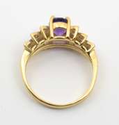 Sweet Amethyst * Diamond Ring