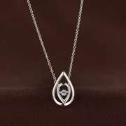Glimmer in My Heart Blue Topaz Pendant