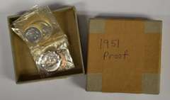 1951 Proof Set In Original Cardboard Box