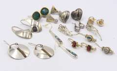 Big Group Lot of Vintage 925 Sterling Silver Earrings