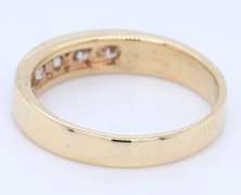 Favourite Yellow Gold Channel Set Diamond Band