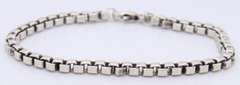 Tiffany & Co Sterling Silver Venetian Box Link Bracelet