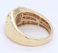 Powerful Yellow Gold Diamond Cluster Gen's Ring