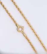 18KT Yellow Gold Dazzeling Rope Chain Necklace