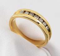 Sturdy Channel Set Diamond Band