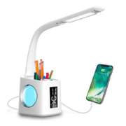 USB Charging Dimmable Table Lamp With Pen Hold