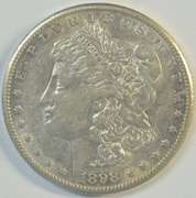 Very pretty near Mint 1898-S Morgan Silver Dollar. Key date