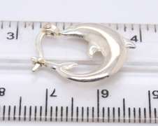Group Lot of 4 Vintage 925 Sterling Silver Hoop Earrings
