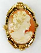 Vintage Gold-Filled Cameo Pin/Pendant
