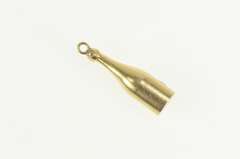 14K Yellow Gold 3D Wine Bottle Sommelier Vino Charm/Pendant