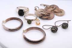 Group Lot of Vintage 925 Sterling Silver Jewelry