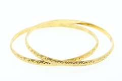 Impressive Pair of 22k Gold Bangle Bracelets