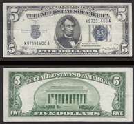 $5 1934-A Silver Certificate AU/CU