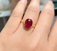 14kt Yellow Gold & Ruby Cocktail Ring