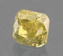 Sparkling .20ct cushion cut yellow Diamond