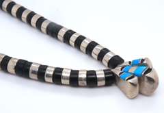 Vintage Sterling Silver Turquoise Necklace