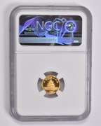MS69 1990 China 10 Yuan 1/10 Oz. .999 Fine Gold Panda Large Date NGC