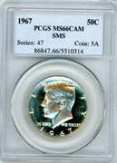1967 SMS Kennedy Silver Clad Half Dollar. PCGS MS66CAM