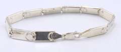Group Lot of 2 Vintage Sterling Silver Bracelets and Necklace