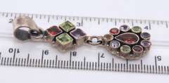 Group Lot of Vintage Sterling Silver Gemstone Dangle Earrings and Pendants