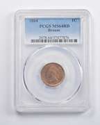 MS64RD 1864 Indian Head Cent Bronze PCGS