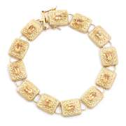 Classic Vintage Designer 18 Kt GP Citrine Bracelet