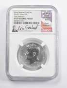 PF70 REV PF 2018-S Kennedy Silver Half Dollar ER Signed Everhart NGC