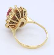 Unforgettable 18kt Pink Sapphire and Diamond Ring with LGL Cert