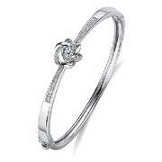 Flower dancing stone Bangle