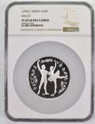 PF69 UCAM 1993(L) Russia 25 Silver Roubles - Ballet - Graded NGC