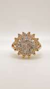 22kt Gold Plated Gemstone Cocktail Ring