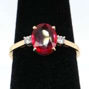 Charming 14kt Ruby and Diamond Ring