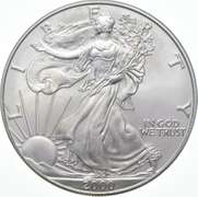 2000 American Silver Eagle - Struck Through ERORR REV