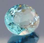 Large 33.37ct aqua blue Hydrothermal Quartz